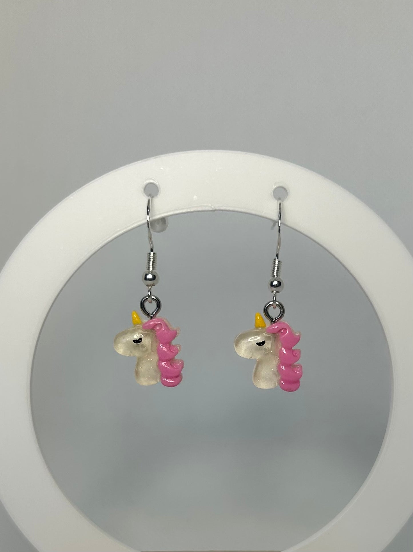 Handmade Unicorn Dangle Earrings - Cute Resin Pendant - Perfect for Gifting - Lottie And FloHandmade Unicorn Dangle Earrings - Cute Resin Pendant - Perfect for GiftingHand made EarringsLottie And Flo