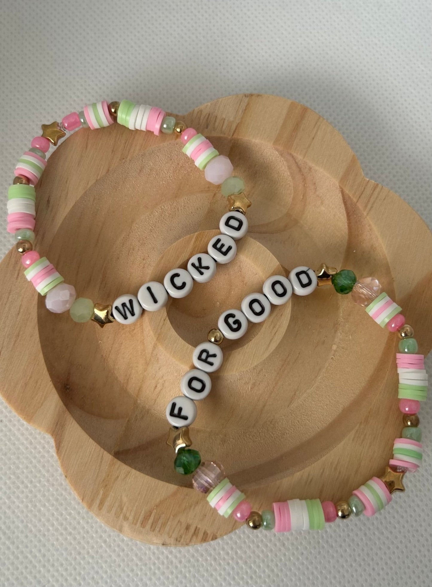 Wicked Inspired Beaded Bracelet - Elphaba & Glinda Friendship Gift | Handmade - Lottie And FloWicked Inspired Beaded Bracelet - Elphaba & Glinda Friendship Gift | HandmadeHand made JewelleryLottie And Flo