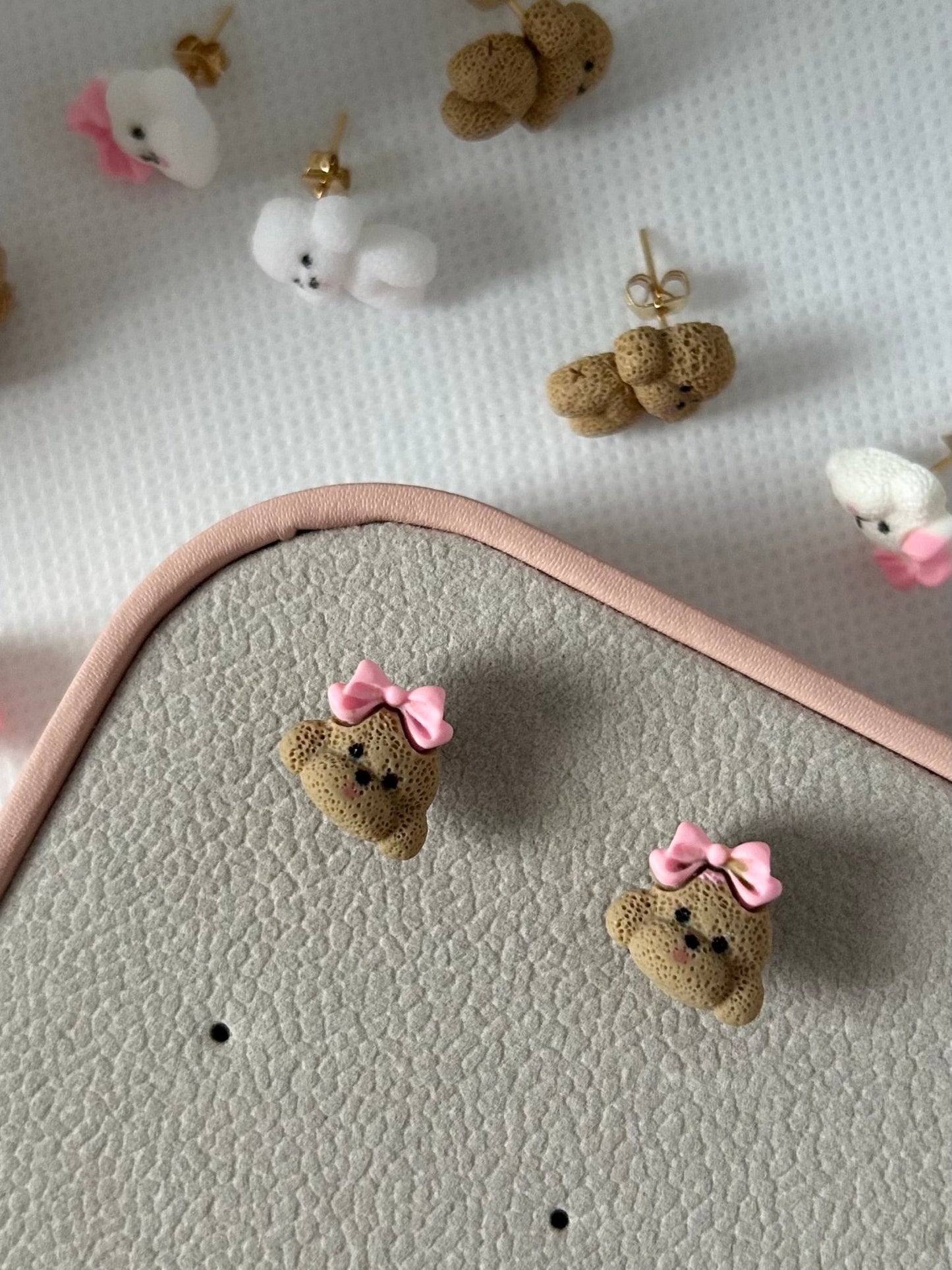 Poodle Stud Earrings: Handmade Doodle Lover Gift - Lottie And FloPoodle Stud Earrings: Handmade Doodle Lover GiftHand made EarringsLottie And Flo