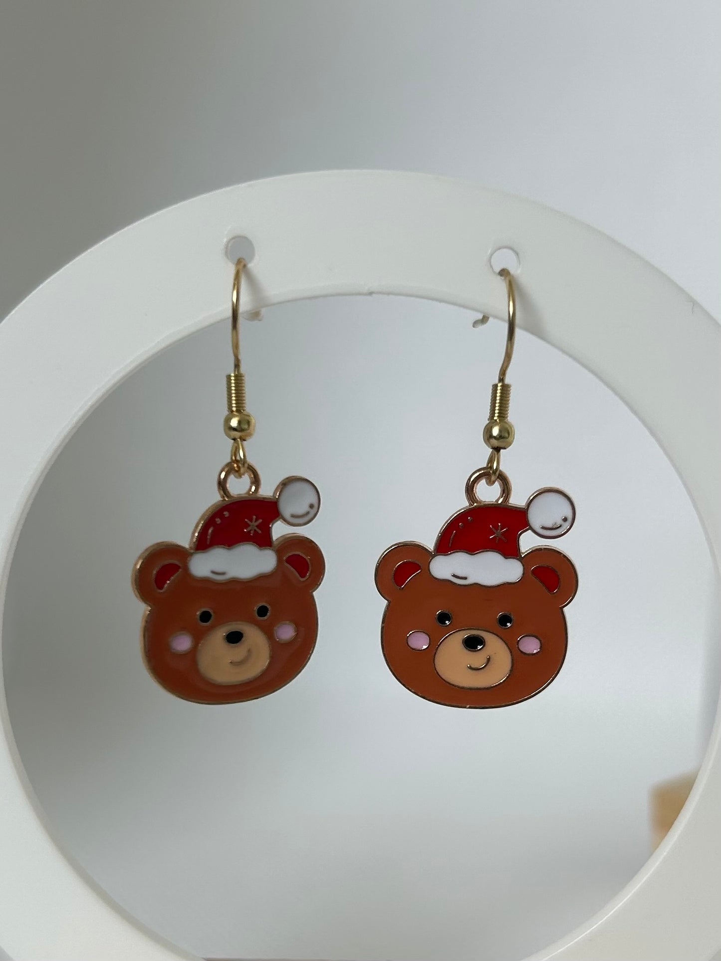 Handmade Christmas Character Dangle Earrings - Polar Bear / Penguin / Santa - Cute Metal Pendant - Perfect for Gifting or Stocking Fillers - Lottie And FloHandmade Christmas Character Dangle Earrings - Polar Bear / Penguin / Santa - Cute Metal Pendant - Perfect for Gifting or Stocking FillersHand made Christmas earringsLottie And Flo