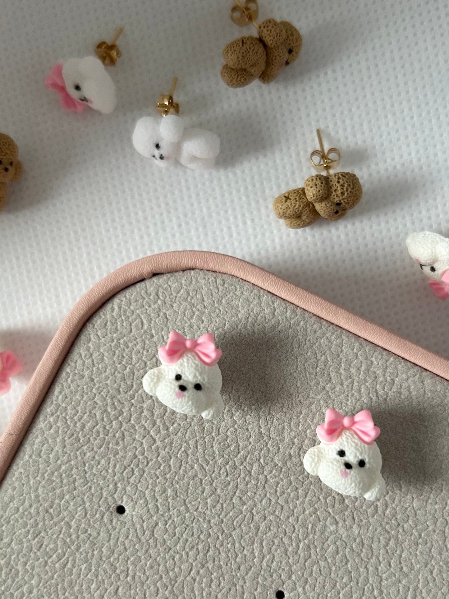 Poodle Stud Earrings: Handmade Doodle Lover Gift - Lottie And FloPoodle Stud Earrings: Handmade Doodle Lover GiftHand made EarringsLottie And Flo