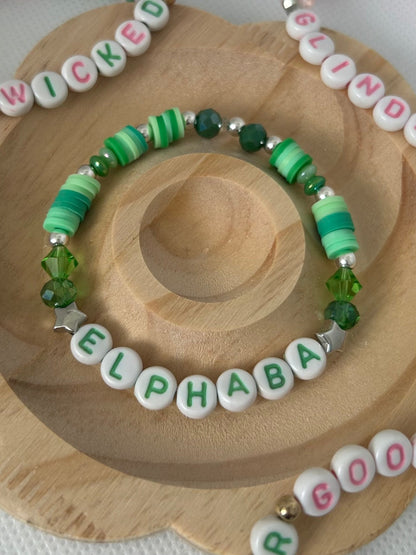 Wicked Inspired Beaded Bracelet - Elphaba & Glinda Friendship Gift | Handmade - Lottie And FloWicked Inspired Beaded Bracelet - Elphaba & Glinda Friendship Gift | HandmadeHand made JewelleryLottie And Flo