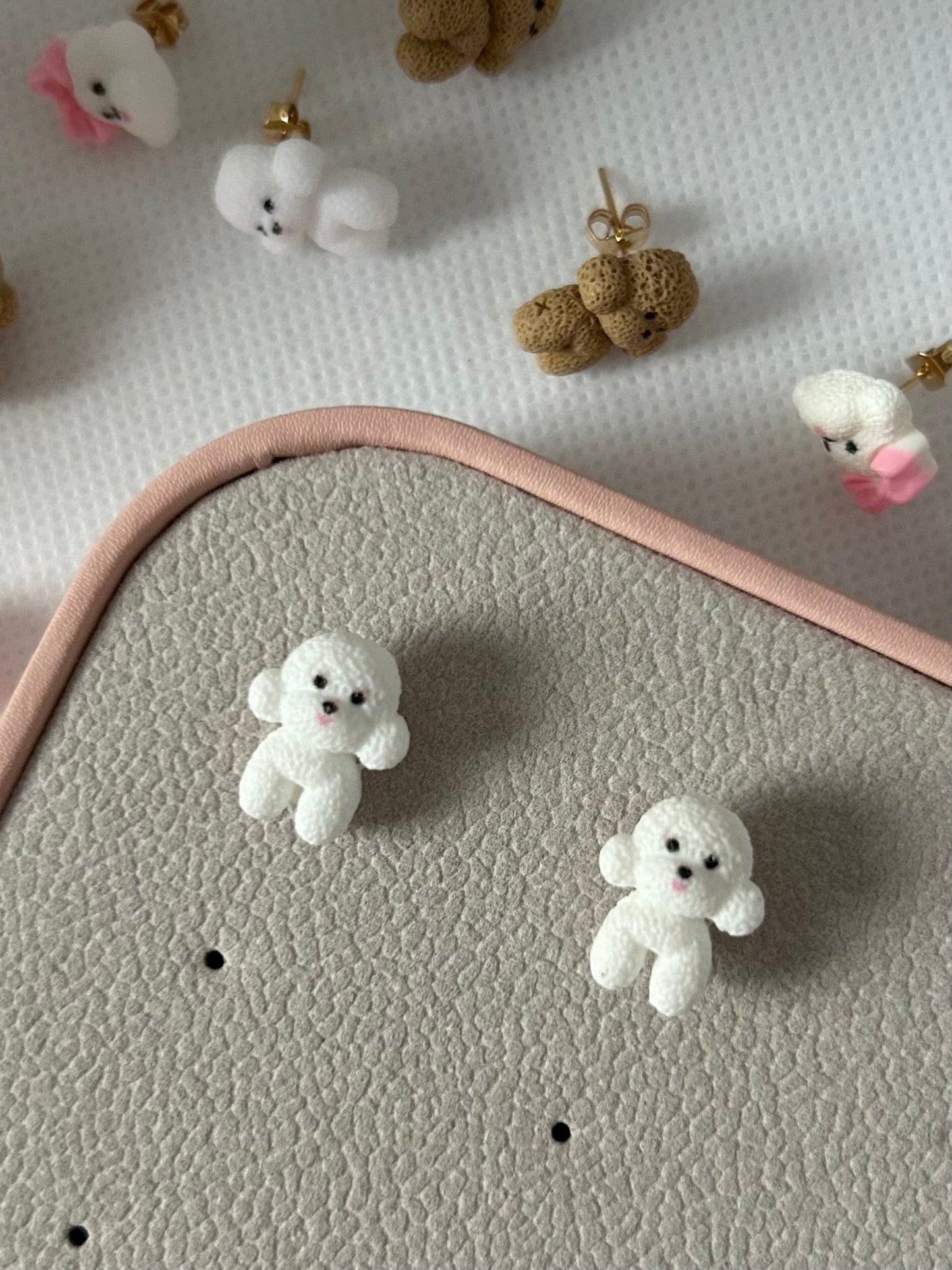 Poodle Stud Earrings: Handmade Doodle Lover Gift - Lottie And FloPoodle Stud Earrings: Handmade Doodle Lover GiftHand made EarringsLottie And Flo