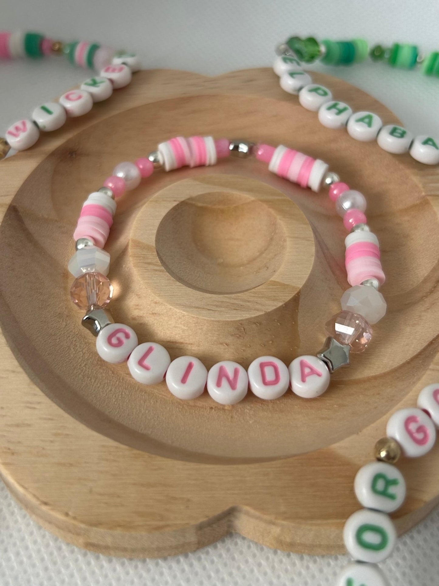 Wicked Inspired Beaded Bracelet - Elphaba & Glinda Friendship Gift | Handmade - Lottie And FloWicked Inspired Beaded Bracelet - Elphaba & Glinda Friendship Gift | HandmadeHand made JewelleryLottie And Flo