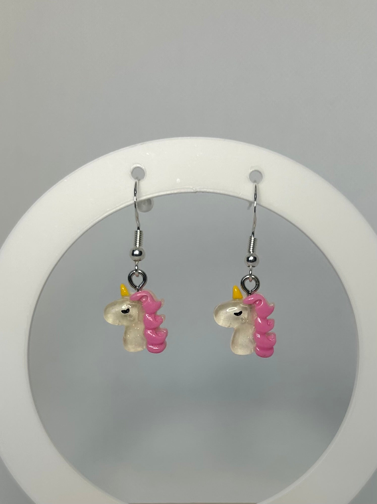 Handmade Unicorn Dangle Earrings - Cute Resin Pendant - Perfect for Gifting - Lottie And FloHandmade Unicorn Dangle Earrings - Cute Resin Pendant - Perfect for GiftingHand made EarringsLottie And Flo