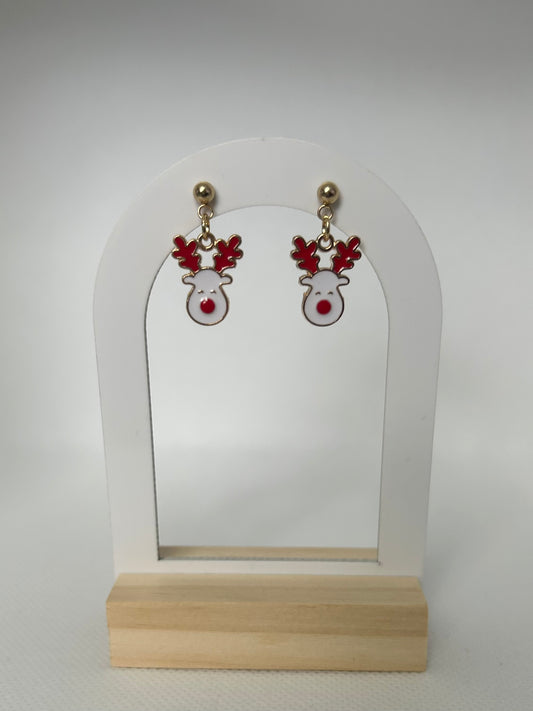 Handmade Christmas Dangle Earrings – Reindeer, Santa, Gingerbread or Tree