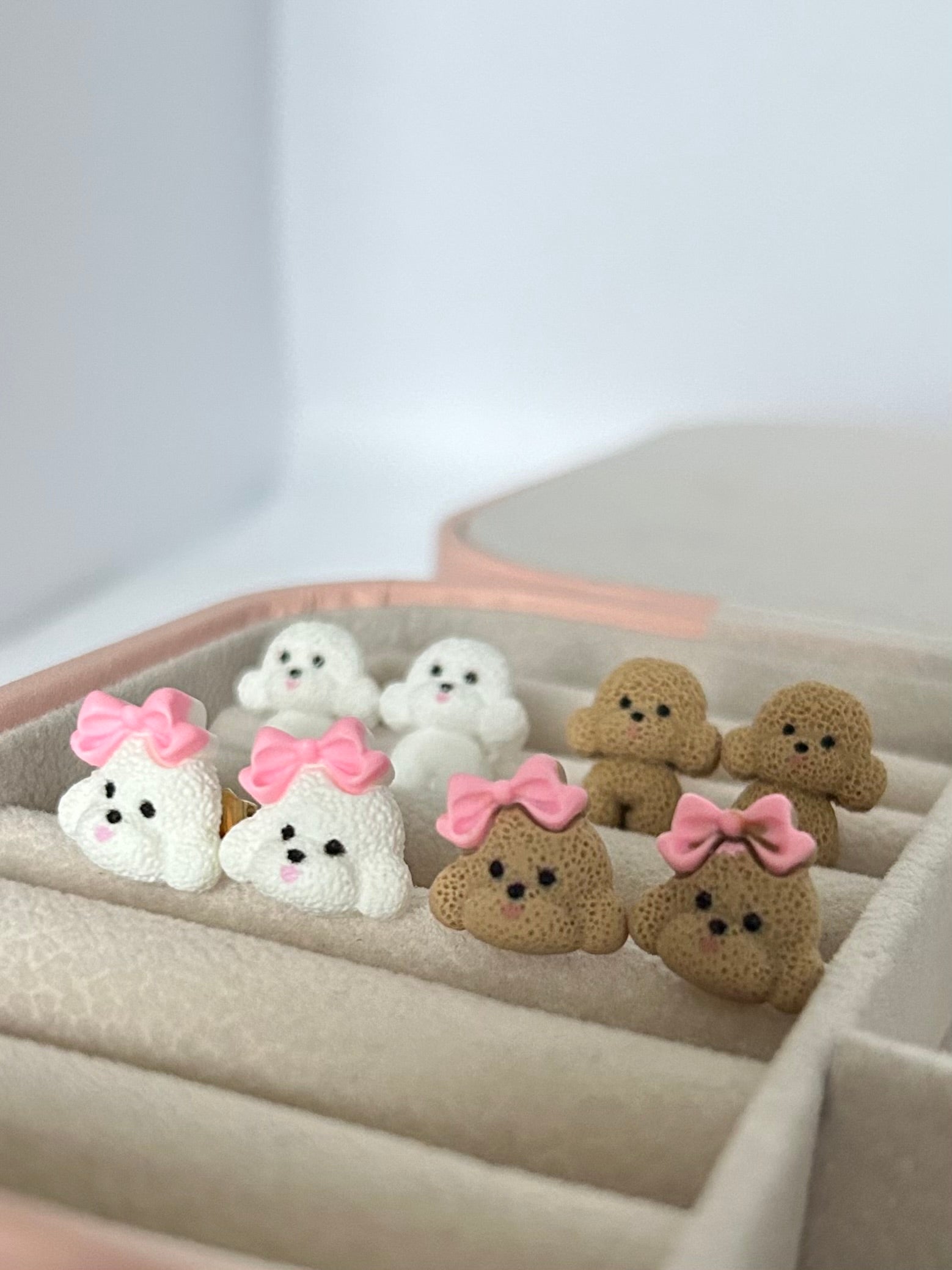 Poodle Stud Earrings: Handmade Doodle Lover Gift - Lottie And FloPoodle Stud Earrings: Handmade Doodle Lover GiftHand made EarringsLottie And Flo