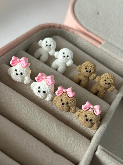 Poodle Stud Earrings: Handmade Doodle Lover Gift - Lottie And FloPoodle Stud Earrings: Handmade Doodle Lover GiftHand made EarringsLottie And Flo