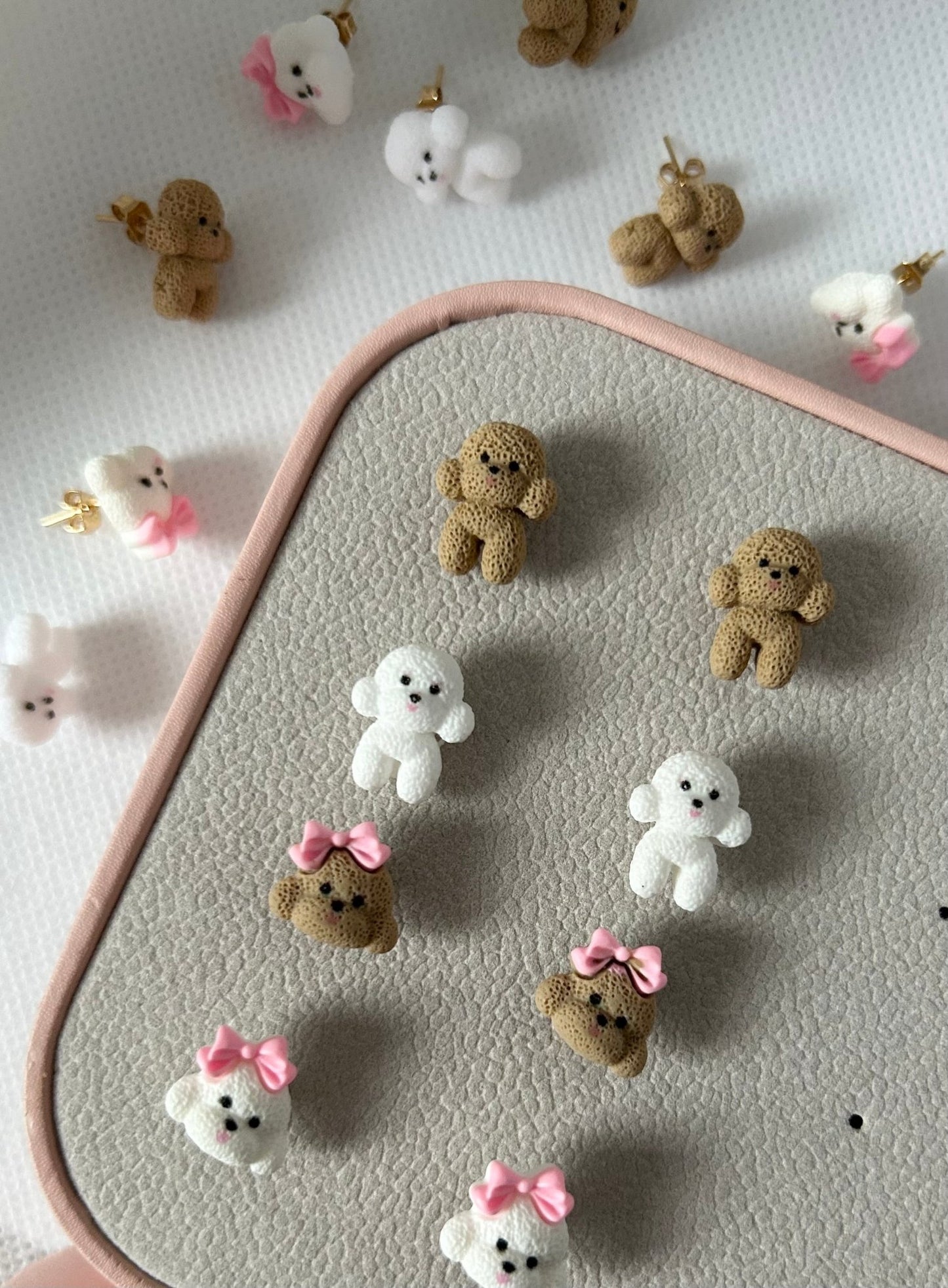 Poodle Stud Earrings: Handmade Doodle Lover Gift - Lottie And FloPoodle Stud Earrings: Handmade Doodle Lover GiftHand made EarringsLottie And Flo