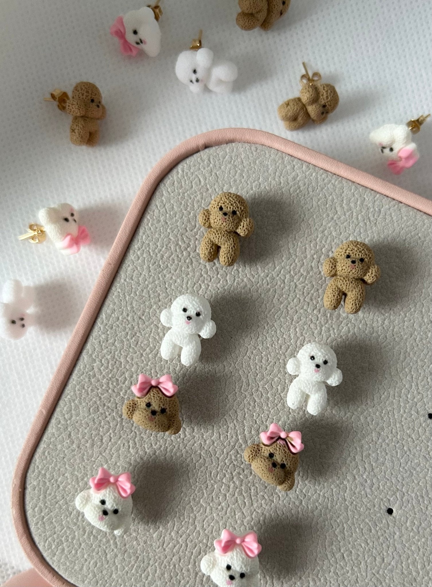 Poodle Stud Earrings: Handmade Doodle Lover Gift - Lottie And FloPoodle Stud Earrings: Handmade Doodle Lover GiftHand made EarringsLottie And Flo