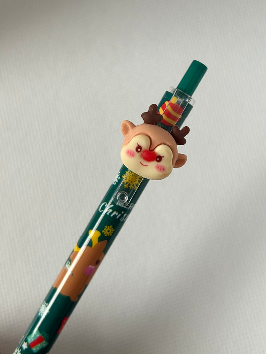Christmas Character Ballpoint Pen – Handmade Festive Stocking Filler