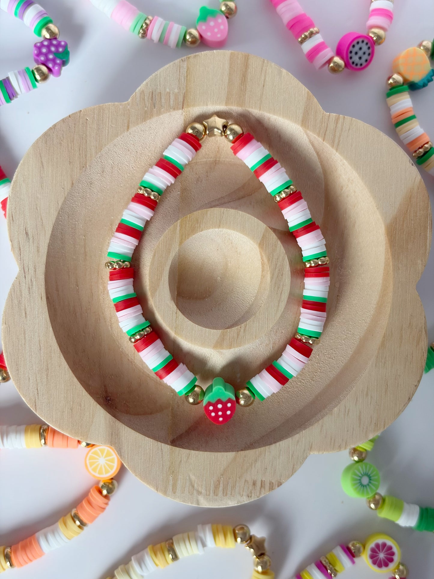 Handmade Colourful Fruit Beaded Friendship Bracelet - Lottie And FloHandmade Colourful Fruit Beaded Friendship Bracelet Handmade BraceletsLottie And Flo