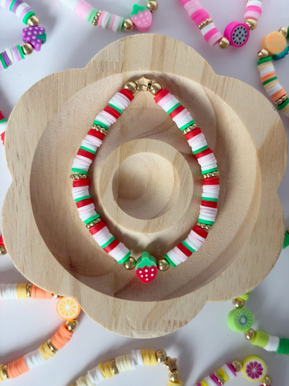 Handmade Colourful Fruit Beaded Friendship Bracelet - Lottie And FloHandmade Colourful Fruit Beaded Friendship Bracelet Handmade BraceletsLottie And Flo