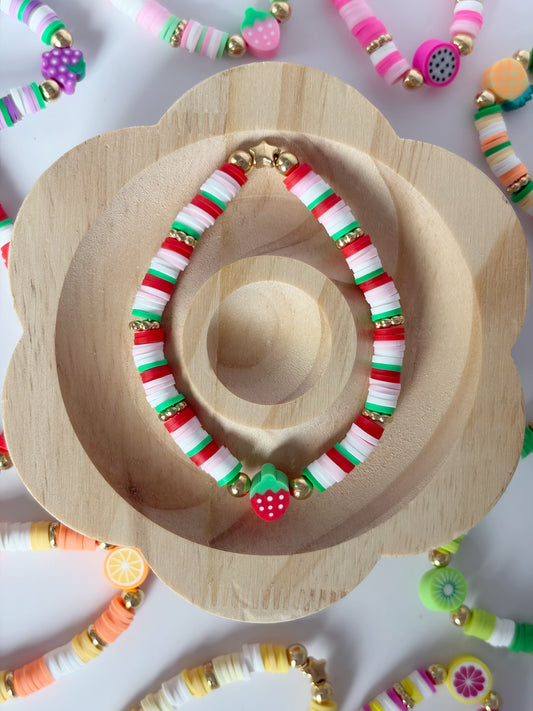 Handmade Colourful Fruit Beaded Friendship Bracelet - Lottie And FloHandmade Colourful Fruit Beaded Friendship Bracelet Handmade BraceletsLottie And Flo