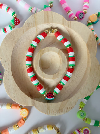 Handmade Colourful Fruit Beaded Friendship Bracelet - Lottie And FloHandmade Colourful Fruit Beaded Friendship Bracelet Handmade BraceletsLottie And Flo