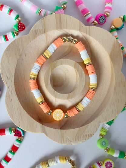 Handmade Colourful Fruit Beaded Friendship Bracelet - Lottie And FloHandmade Colourful Fruit Beaded Friendship Bracelet Handmade BraceletsLottie And Flo