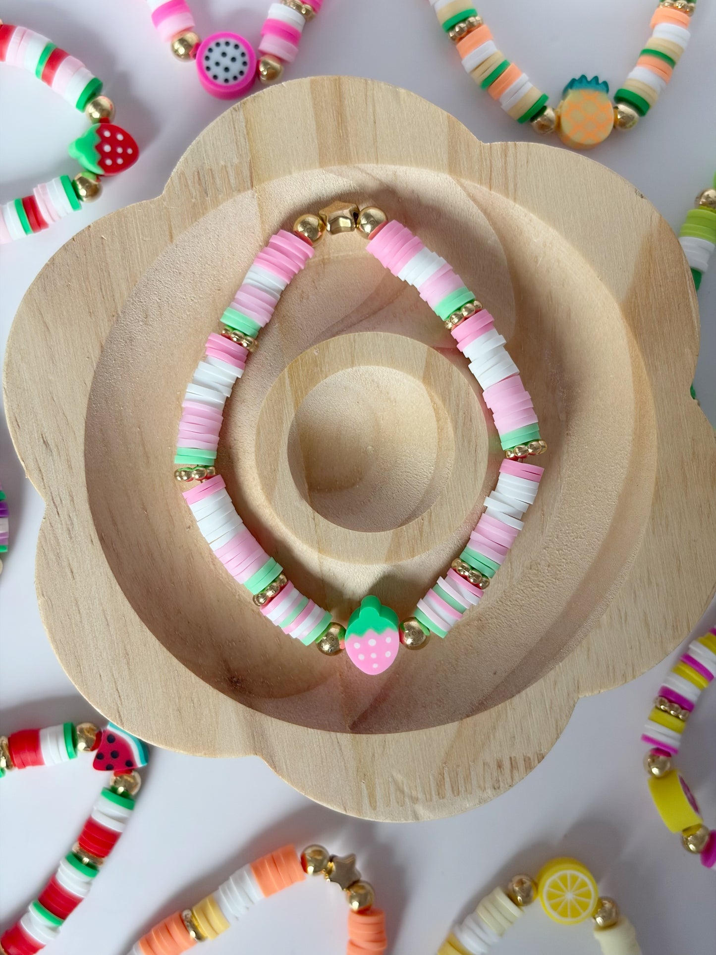 Handmade Colourful Fruit Beaded Friendship Bracelet - Lottie And FloHandmade Colourful Fruit Beaded Friendship Bracelet Handmade BraceletsLottie And Flo