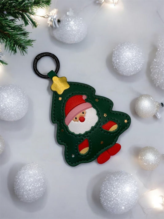 Santa Or Rudolph Keyring or Bag Charm - Lottie And FloSanta Or Rudolph Keyring or Bag CharmChristmas Keyring Or Bag CharmLottie And Flo