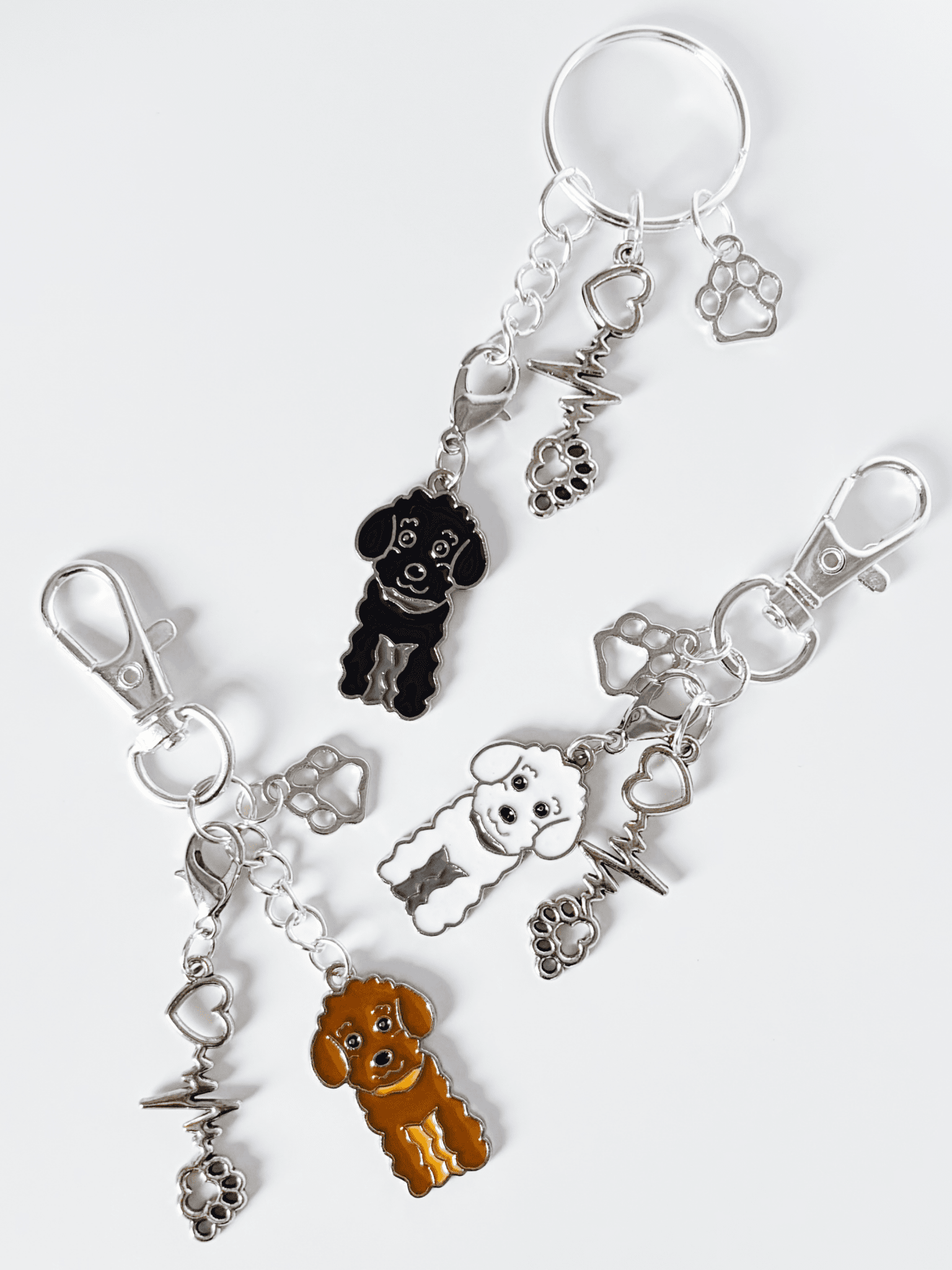 Adorable Handmade Poodle and Doodle Keychain Ideal for Any Dog Lover - Lottie And Flo