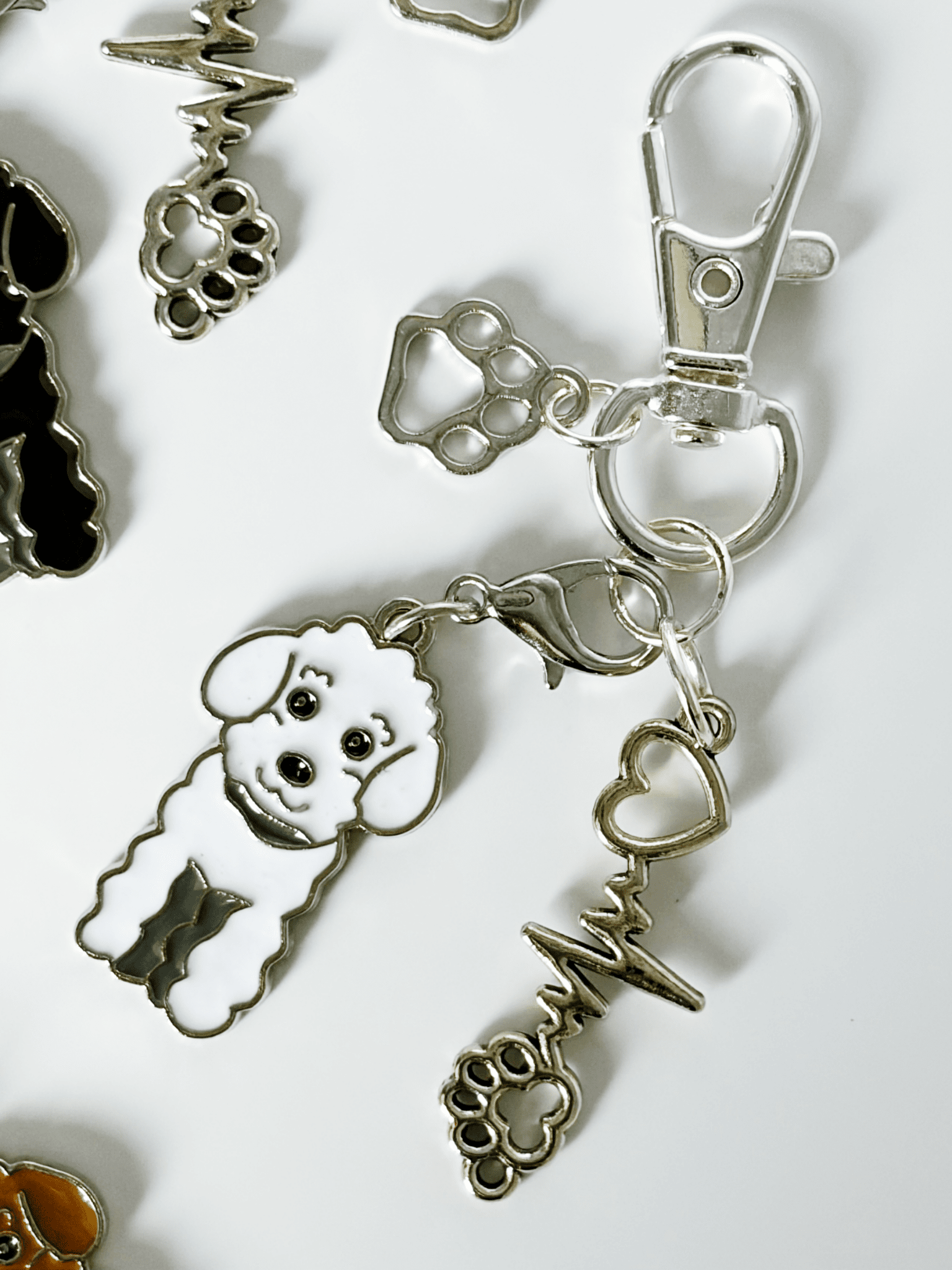 Adorable Handmade Poodle and Doodle Keychain Ideal for Any Dog Lover - Lottie And Flo