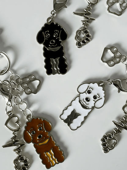 Adorable Handmade Poodle and Doodle Keychain Ideal for Any Dog Lover - Lottie And FloAdorable Handmade Poodle and Doodle Keychain Ideal for Any Dog LoverHandmade KeyringsLottie And Flo