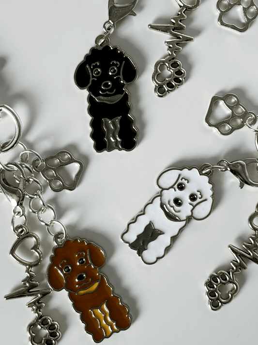Adorable Handmade Poodle and Doodle Keychain Ideal for Any Dog Lover - Lottie And FloAdorable Handmade Poodle and Doodle Keychain Ideal for Any Dog LoverHandmade KeyringsLottie And Flo