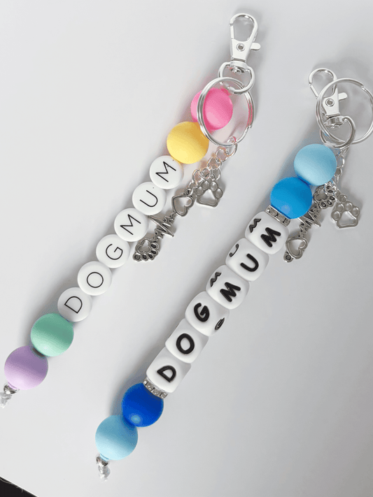 Dog Lover Keyring/Bagcharm - To Match Dog Our Necklaces - Lottie And FloDog Lover Keyring/Bagcharm - To Match Dog Our NecklacesHandmade KeyringsLottie And Flo