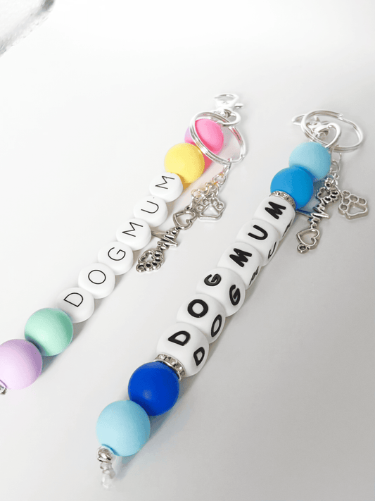 Dog Lover Keyring/Bagcharm - To Match Dog Our Necklaces - Lottie And FloDog Lover Keyring/Bagcharm - To Match Dog Our NecklacesHandmade KeyringsLottie And Flo