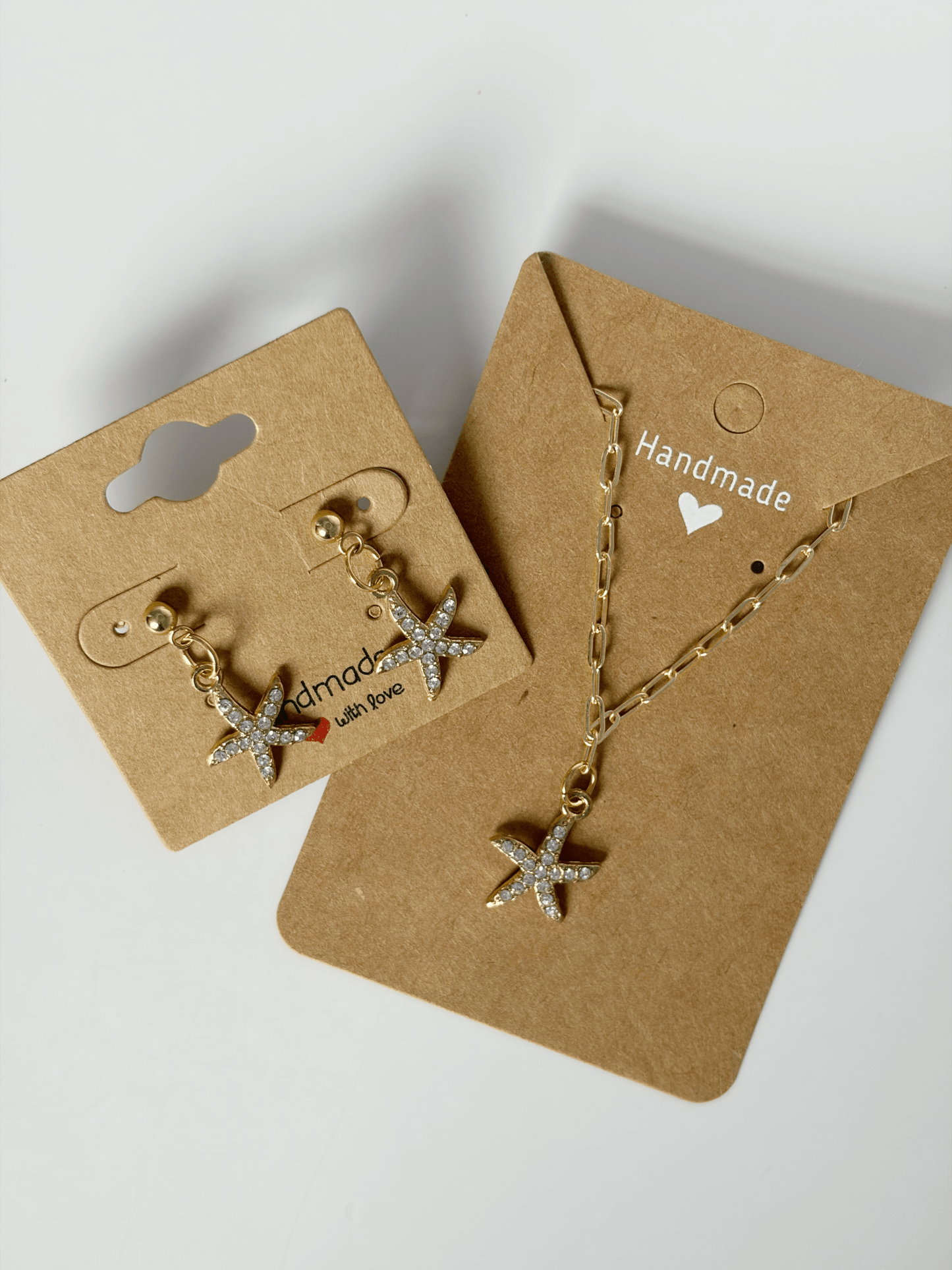 Sparkly Starfish Earrings Available In Silver And Gold Plated Drop Stud - Lottie And FloSparkly Starfish Earrings Available In Silver And Gold Plated Drop StudHand made EarringsLottie And Flo